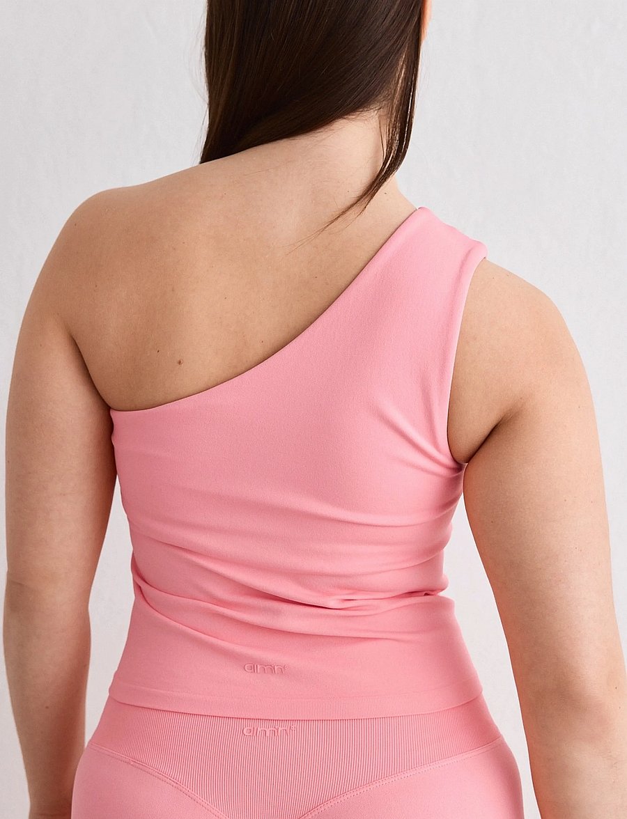 aim´n - Shape Seamless One Shoulder Bralette - débardeurs - blush - 3