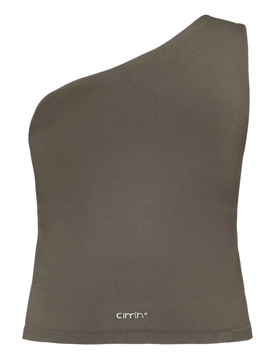 aim´n - Shape Seamless One Shoulder Bralette - Õlapaeltega pluusid - dark ivy - 2
