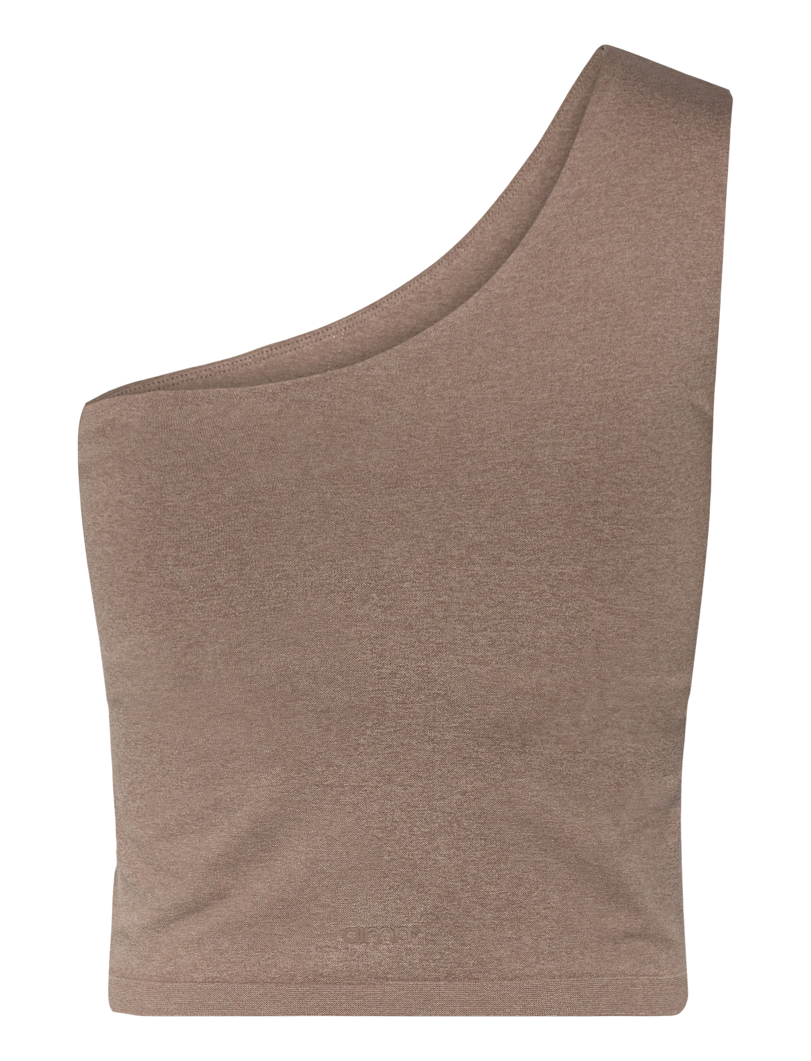 aim´n - Shape Seamless One Shoulder Bralette - tank tops - espresso melange - 2