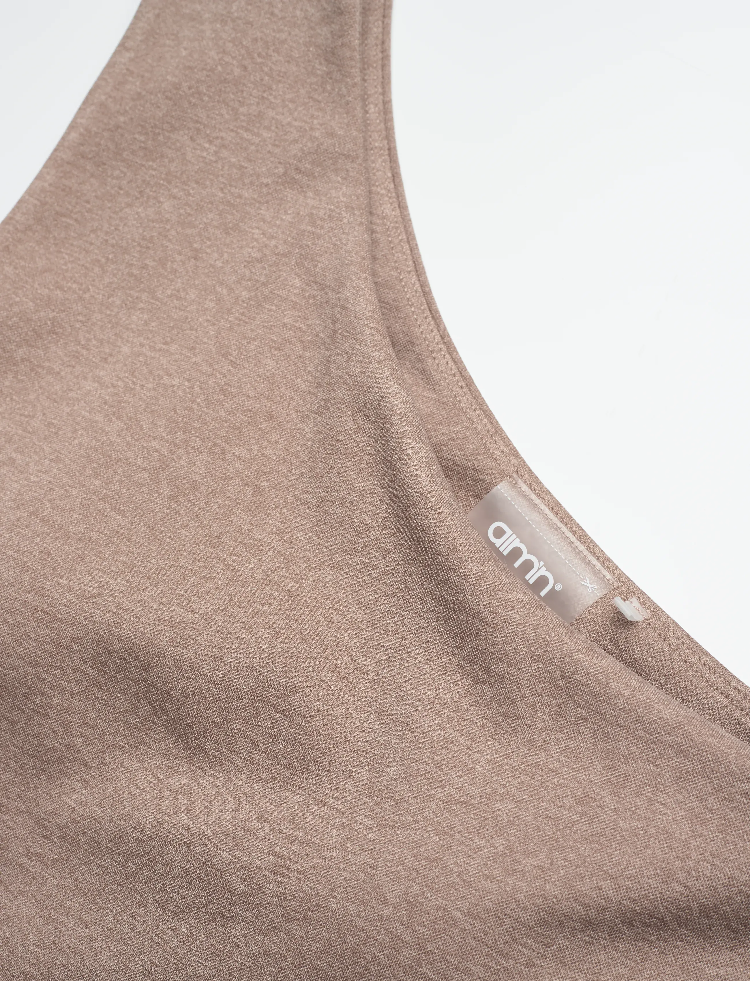 aim´n - Shape Seamless One Shoulder Bralette - tank tops - espresso melange - 5