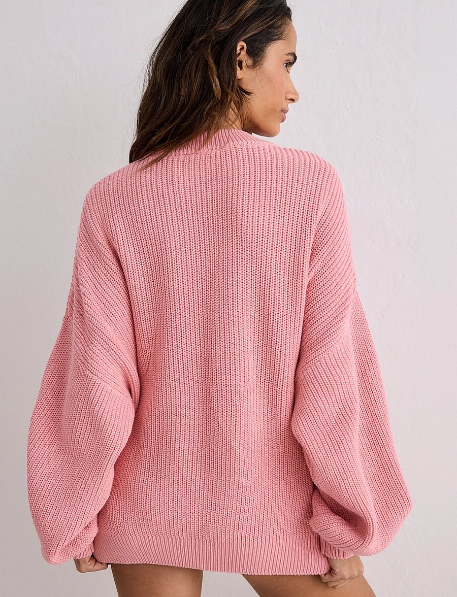 aim´n - Knitted Sweatshirt - sweatshirts - blush - 3