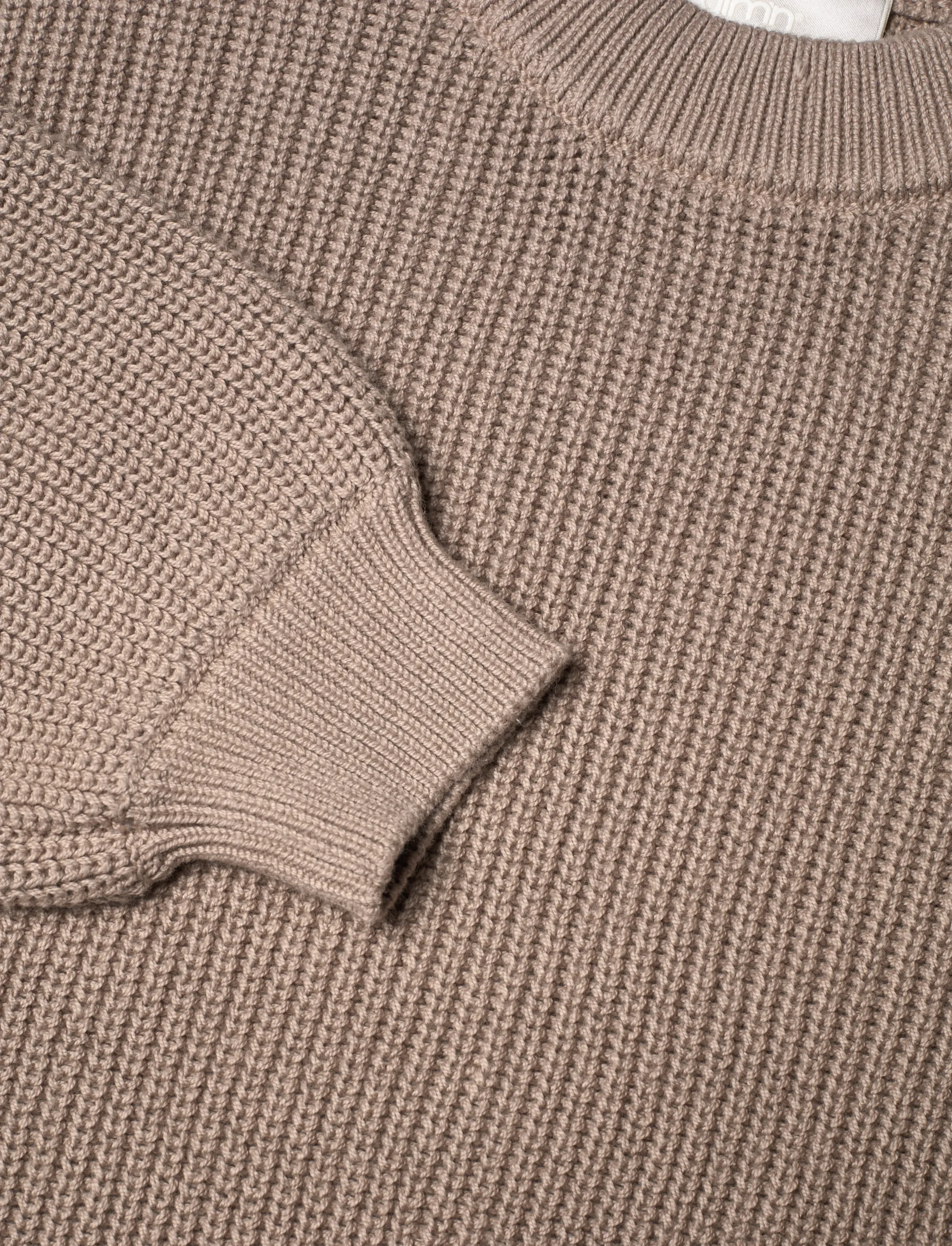 aim´n - Knitted Sweatshirt - sweatshirts - dark clay - 5