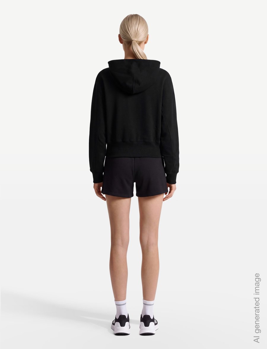 aim´n - Sportif Half Zip Hood - kapuutsiga dressipluusid - black - 4