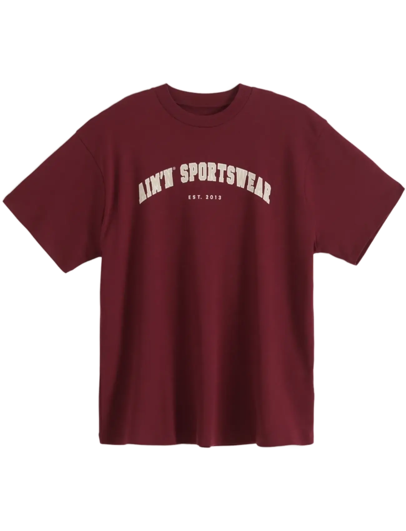 AIM ́N Varsity Boyfriend T-Shirt Burgundy - L - Damen