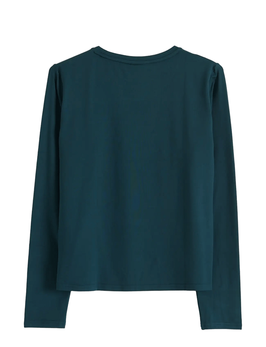 aim´n - Soft Basic Round-Neck Long Sleeve - langarmshirts - lagoon - 1