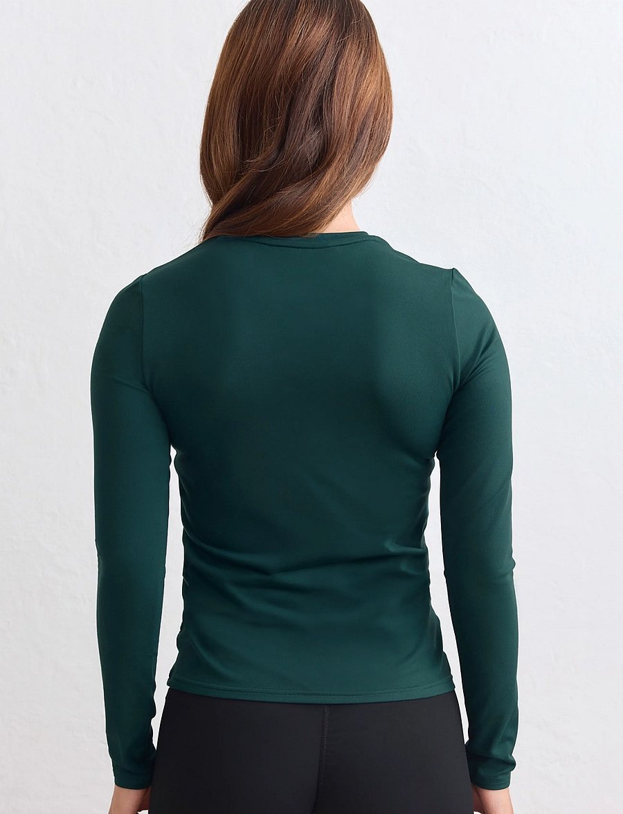 aim´n - Soft Basic Round-Neck Long Sleeve - langarmshirts - lagoon - 5