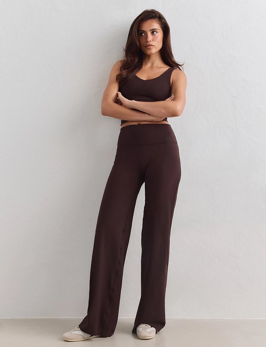 aim´n - Sense Straight Leg Tights - volle länge - chocolate - 0
