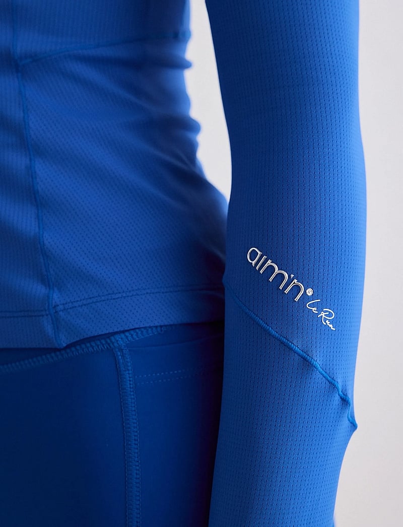 aim´n - Running Zip Long Sleeve - overdele - azure - 4