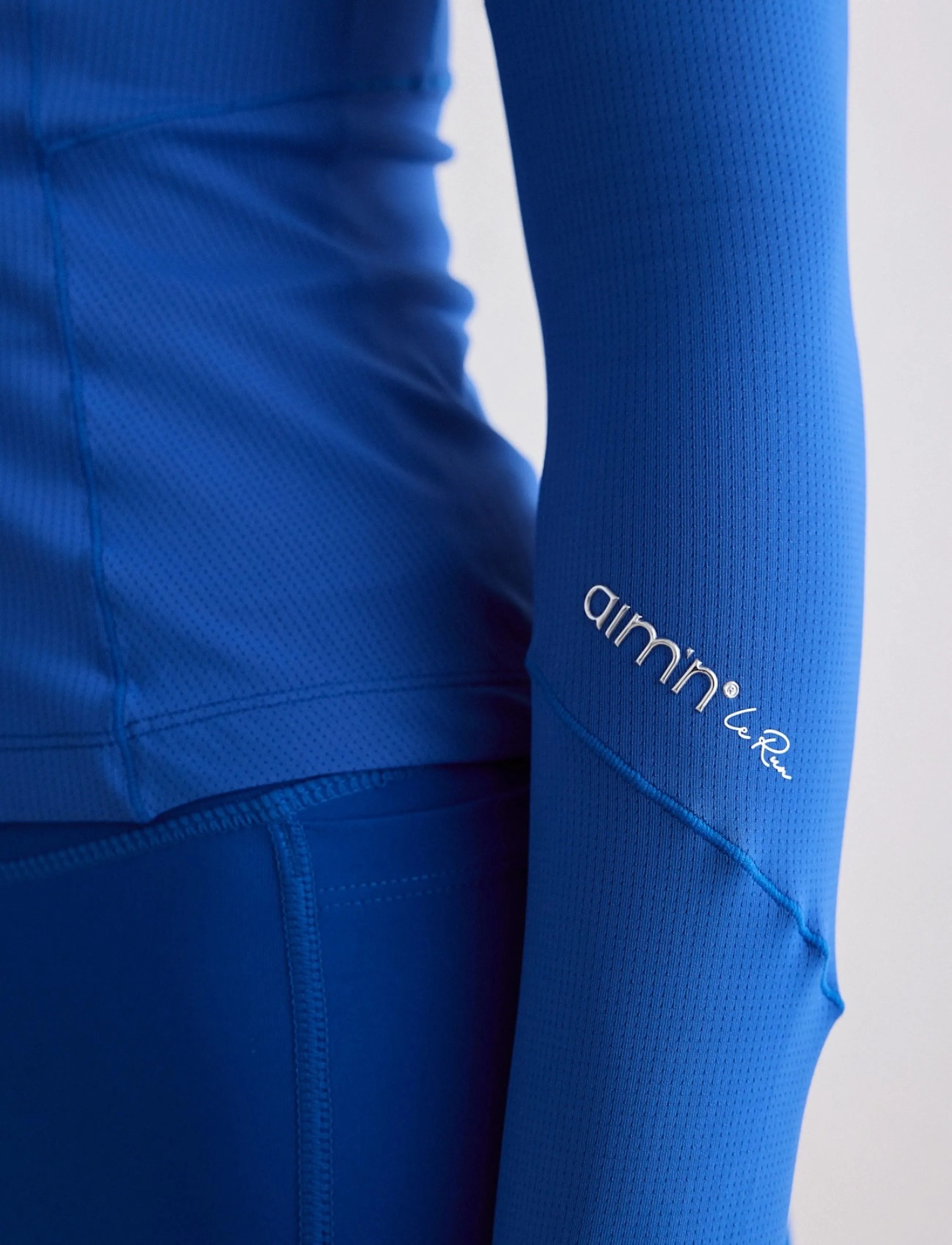 aim´n - Running Zip Long Sleeve - alussärgid - azure - 4