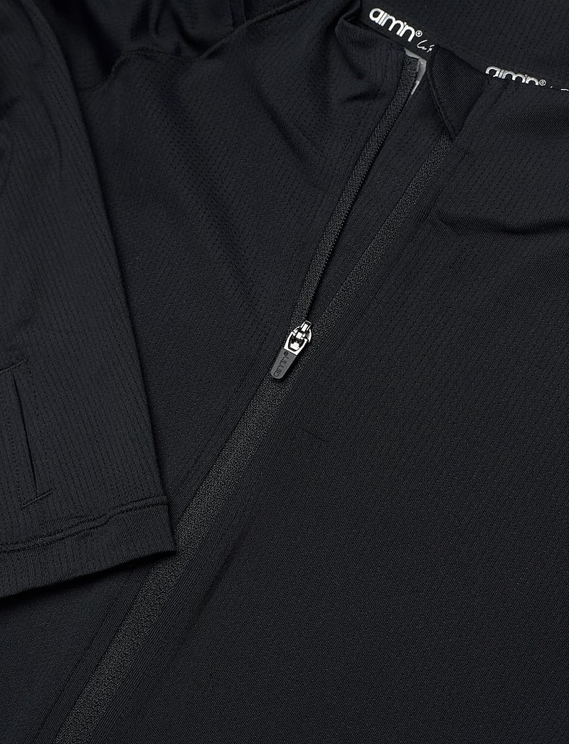aim´n - Running Zip Long Sleeve - alussärgid - black - 2