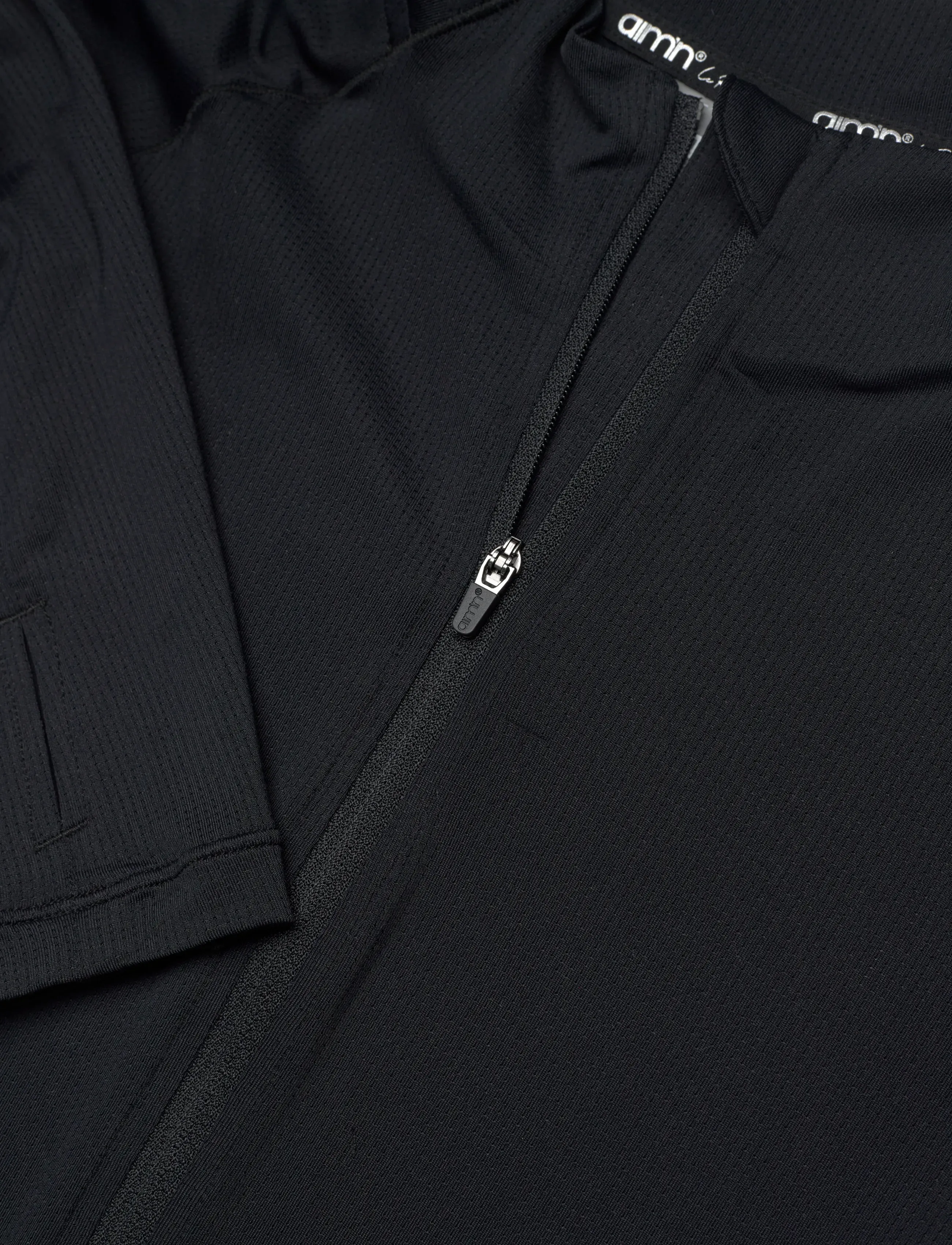 aim´n - Running Zip Long Sleeve - viršutinės dalies drabužiai - black - 2