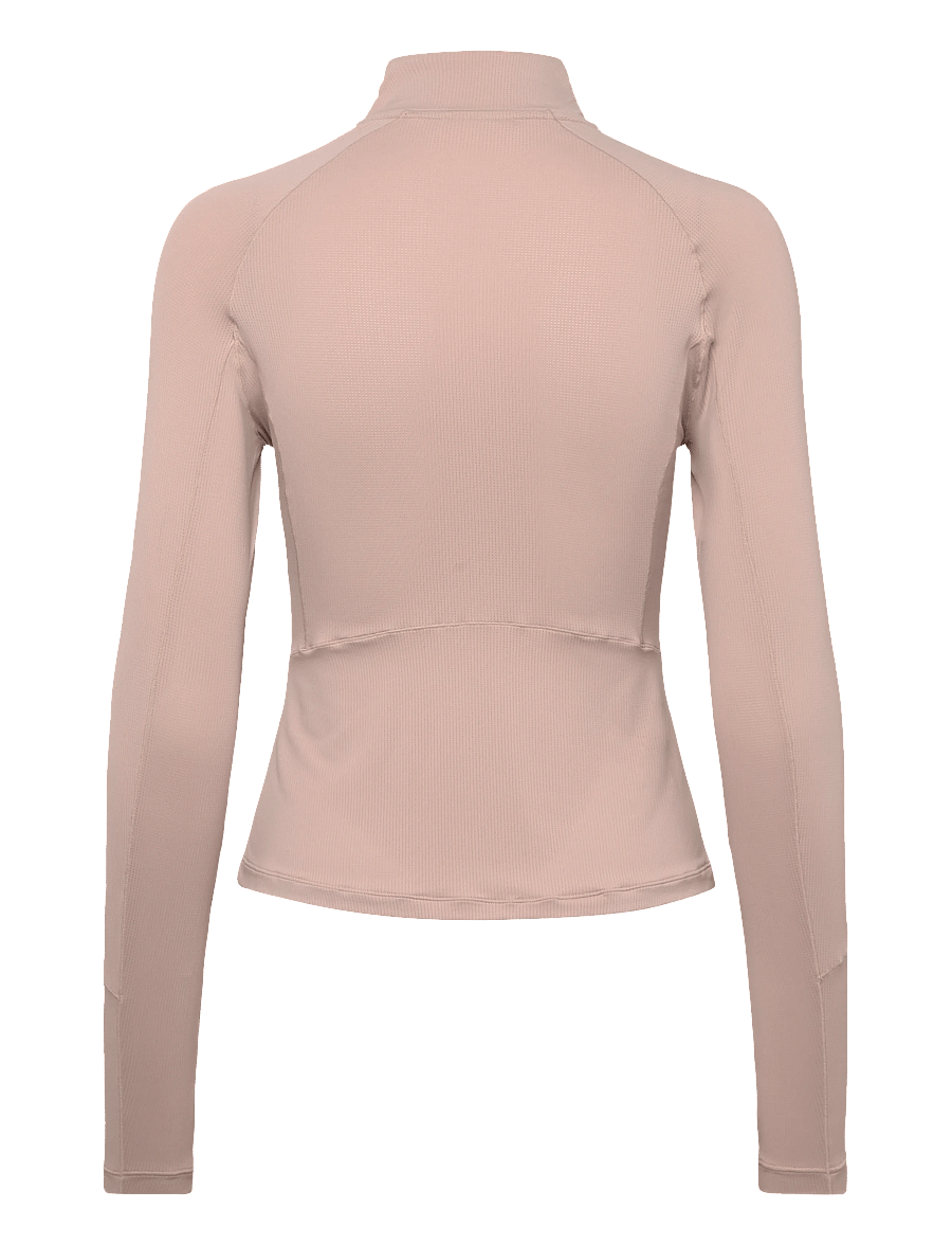 aim´n - Running Zip Long Sleeve - alussärgid - dark clay - 2