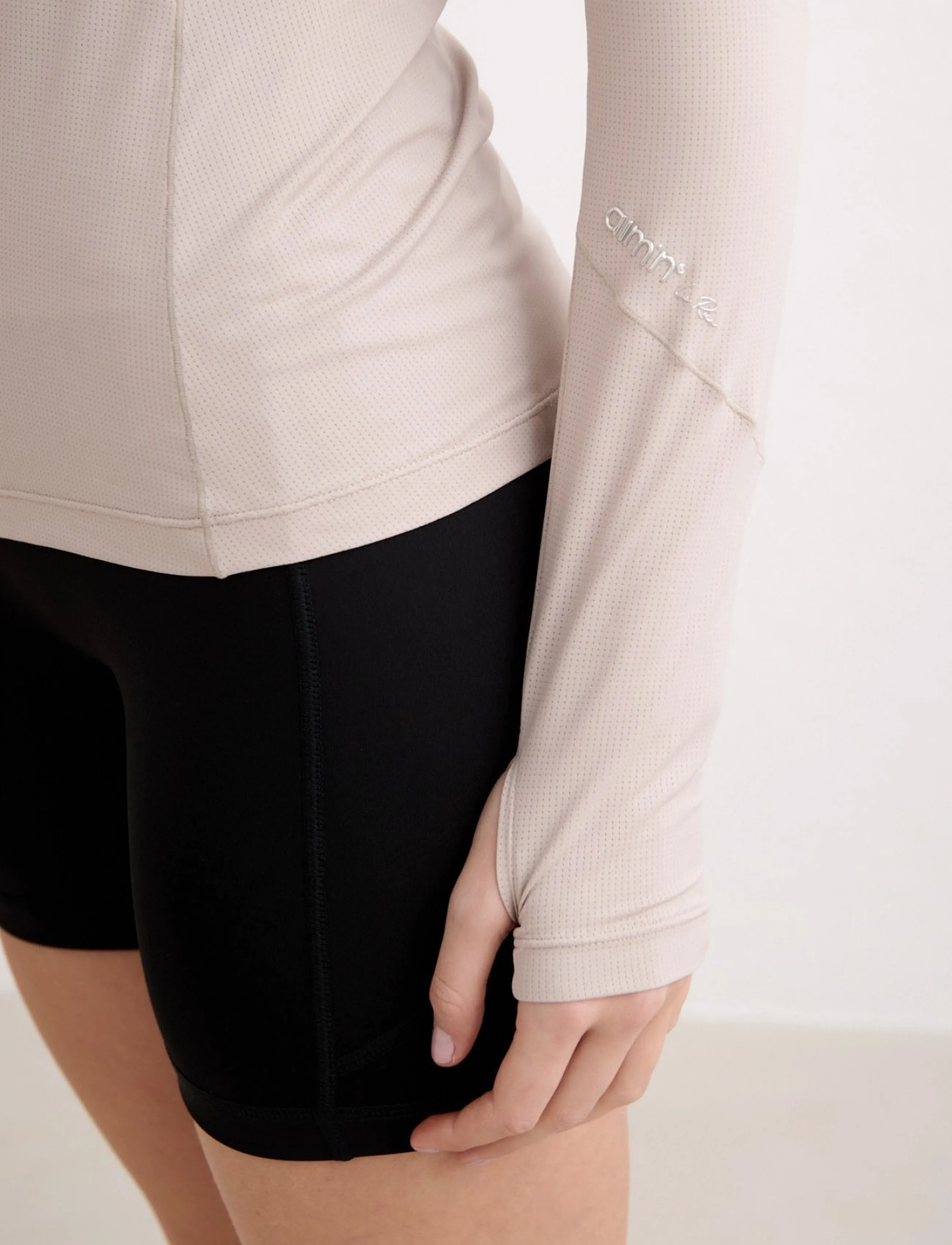 aim´n - Running Zip Long Sleeve - tops - dark clay - 4