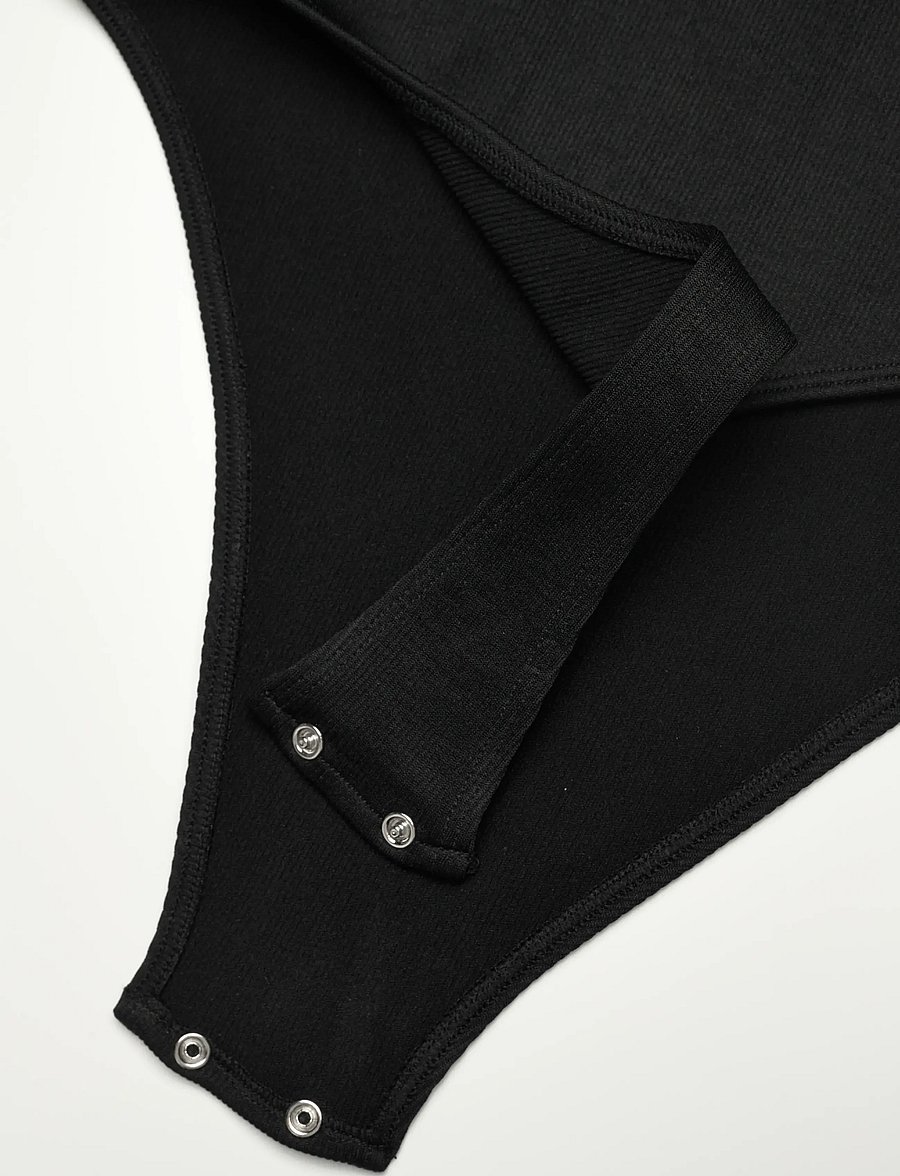 aim´n - Shape Seamless Cami Bodysuit - kombinezoni un bodiji - black - 4