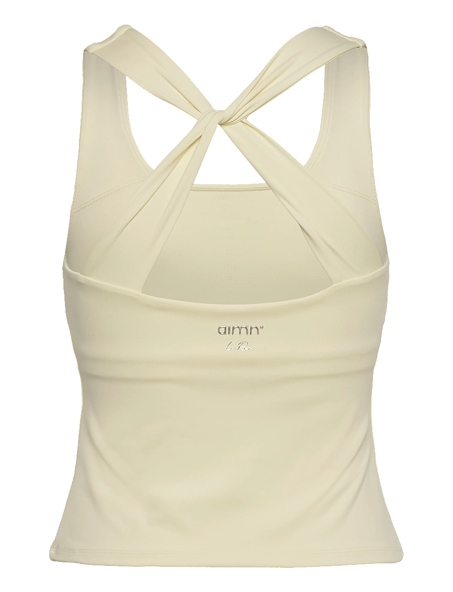 aim´n - Lunar Running Singlet - tank tops - lemon white - 2