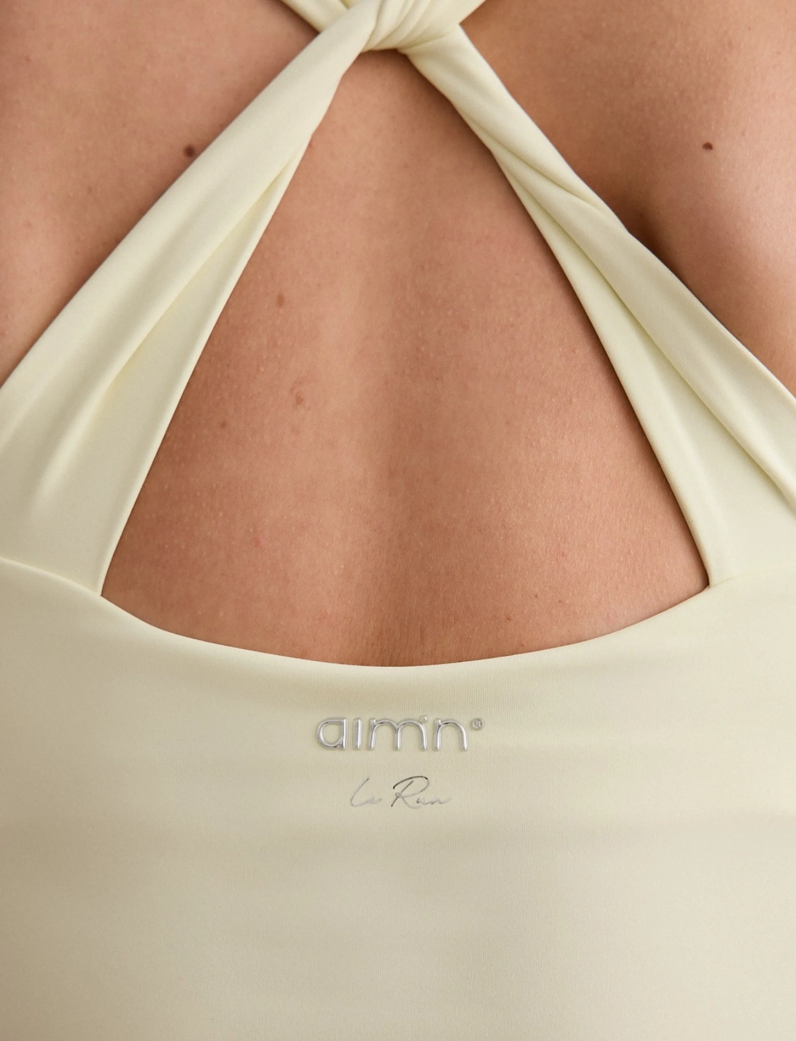 aim´n - Lunar Running Singlet - tank tops - lemon white - 5