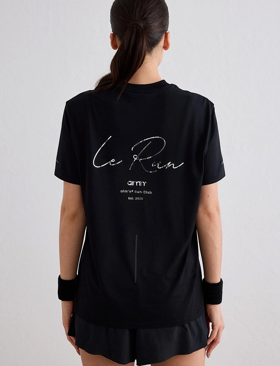 aim´n - Le Run Seamless Running T-shirt - t-shirts - black - 2