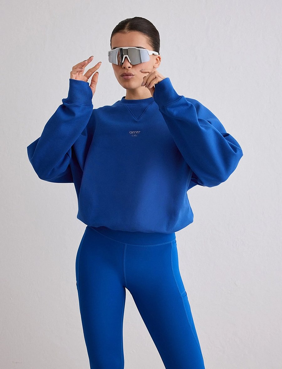 aim´n - Le Run Running Sweatshirt - sweatshirts - azure - 0