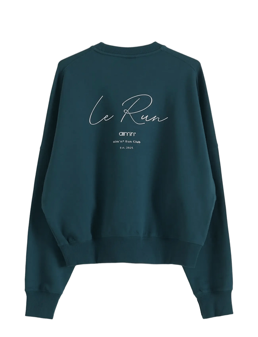 aim´n - Le Run Running Sweatshirt - sweatshirts - lagoon - 2