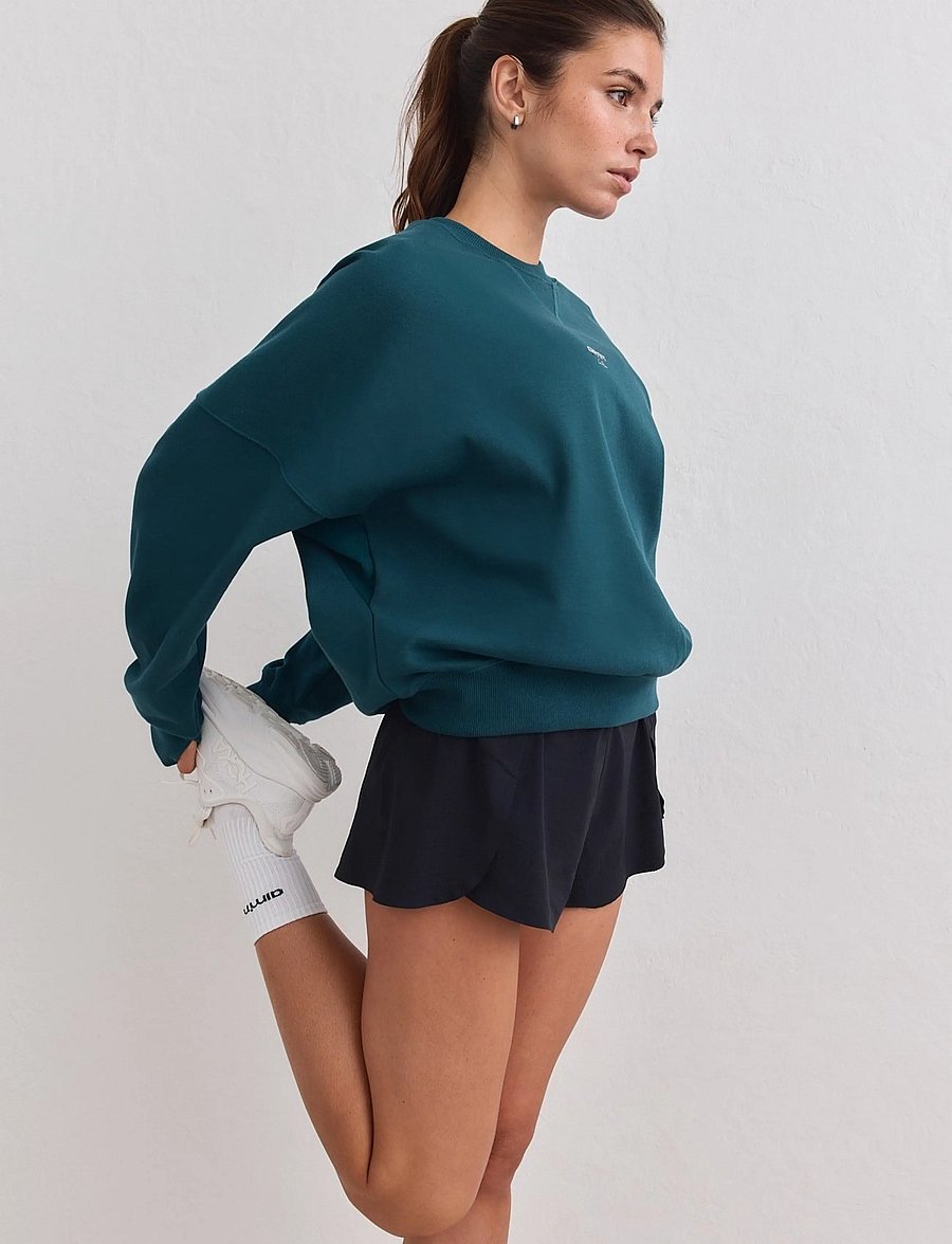 aim´n - Le Run Running Sweatshirt - sweatshirts - lagoon - 4