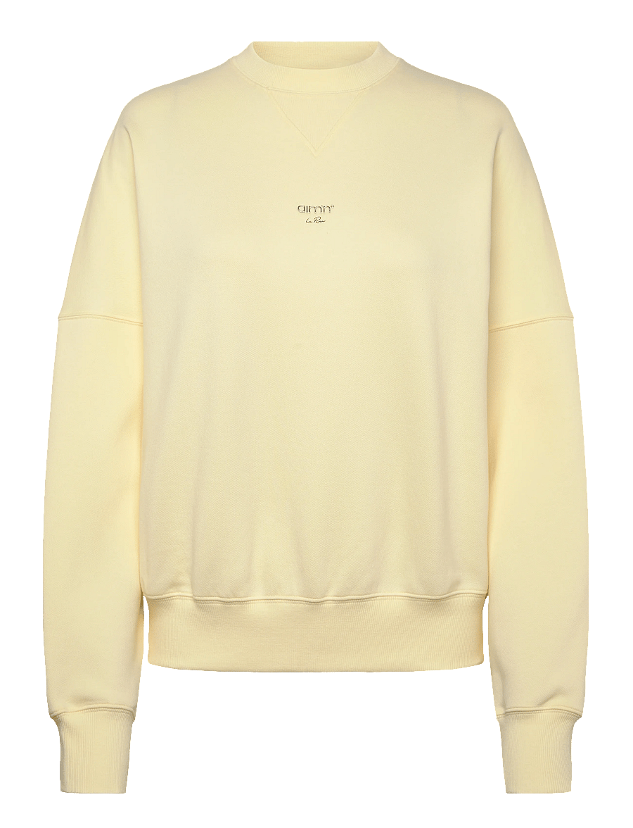 aim´n - Le Run Running Sweatshirt - sweatshirts - lemon white - 1