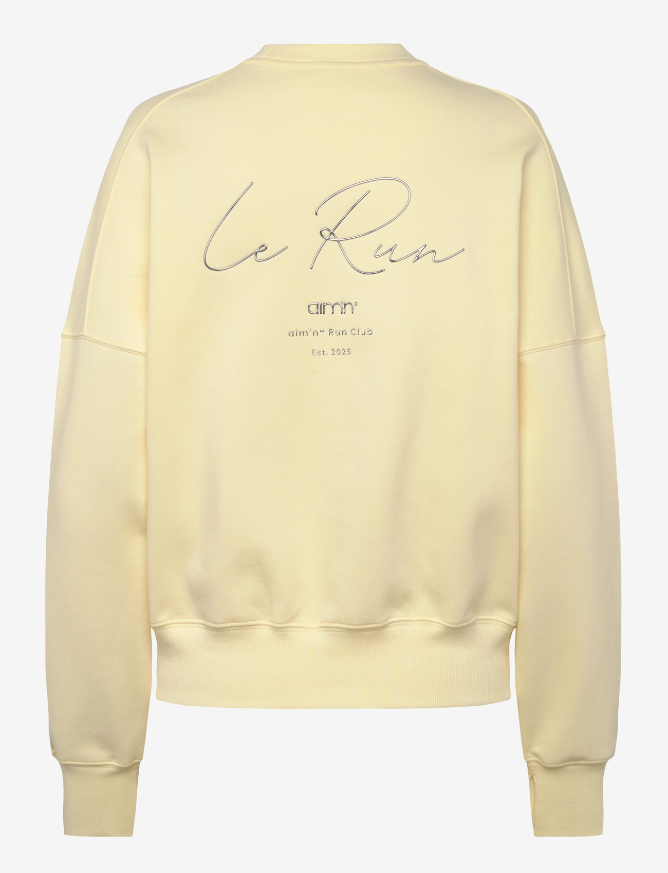 aim´n - Le Run Running Sweatshirt - sweatshirts - lemon white - 2