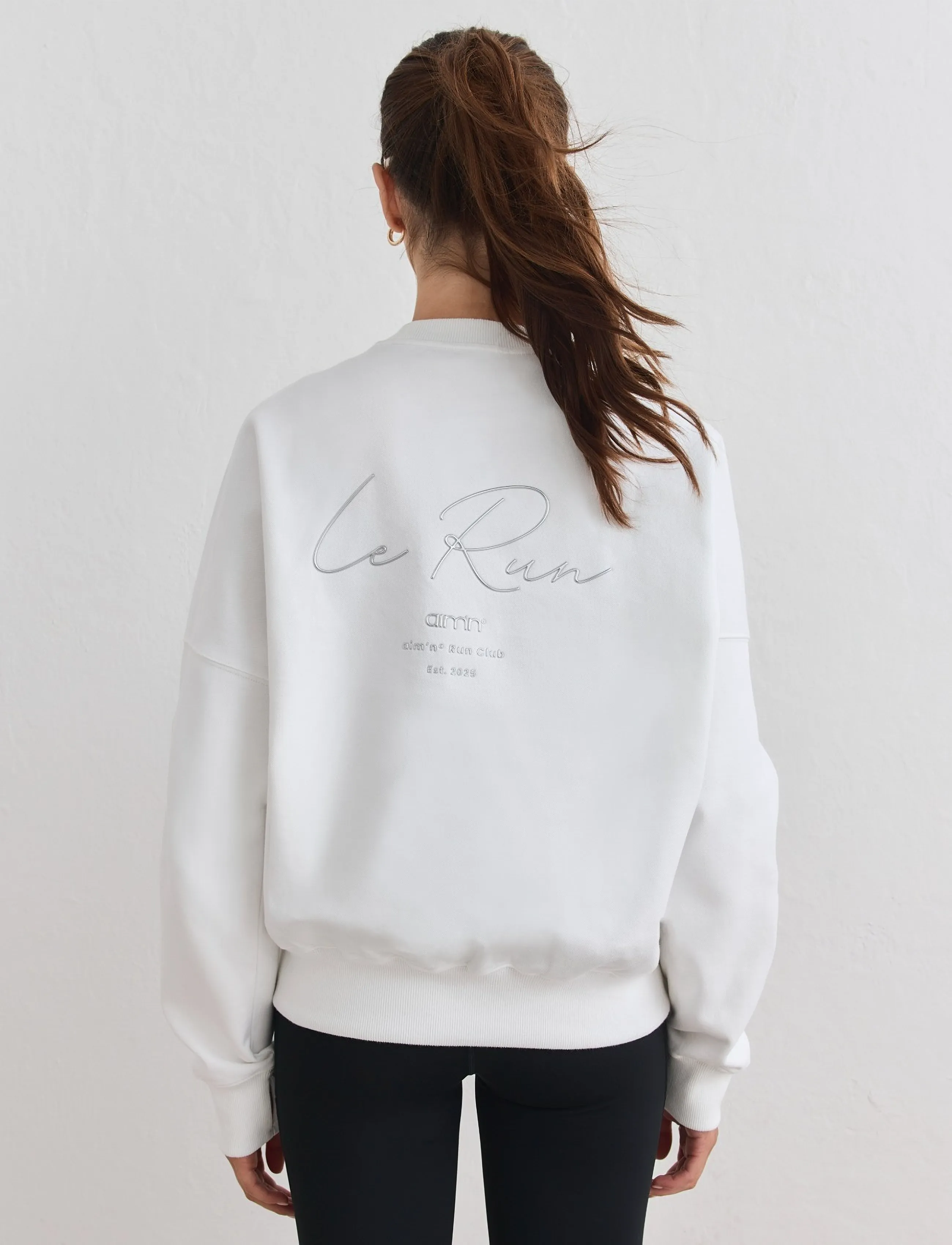 aim´n - Le Run Running Sweatshirt - sweatshirts - white - 3