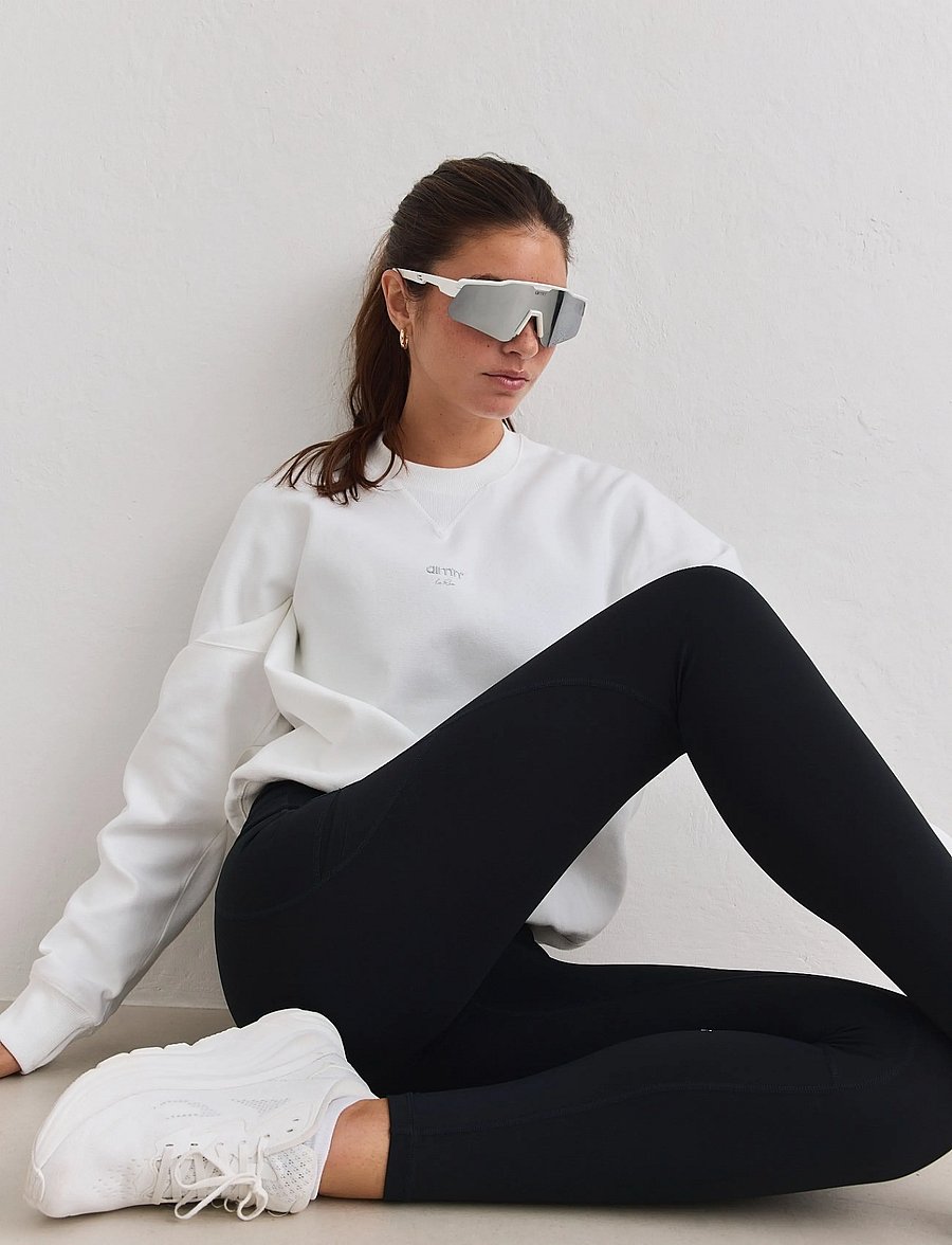 aim´n - Le Run Running Sweatshirt - sweatshirts - white - 4