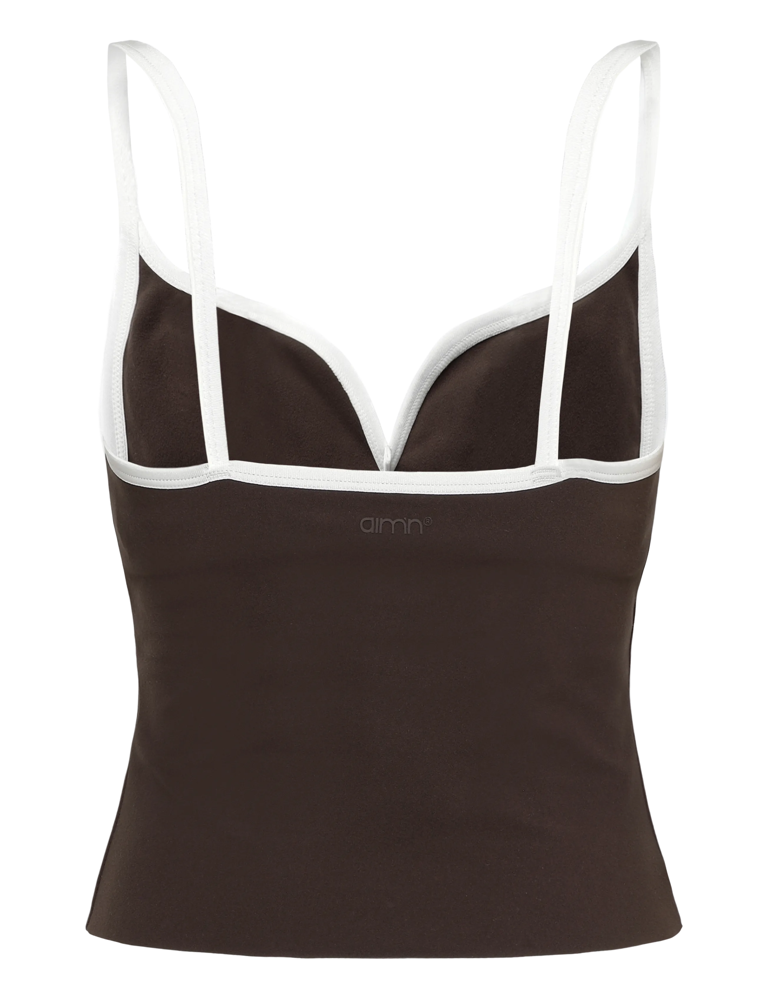aim´n - Sense Contour Singlet - Õlapaeltega pluusid - chocolate - 2