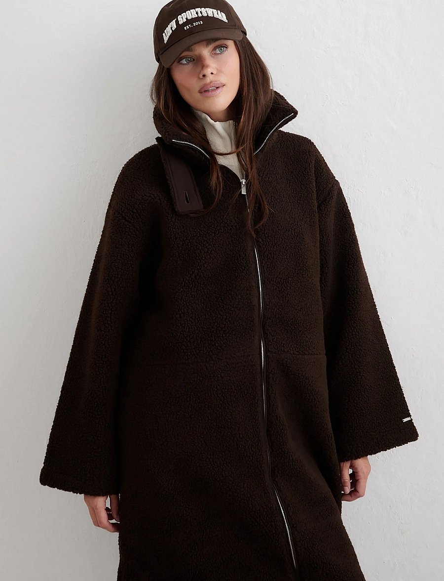 aim´n - Pile Coat - outdoor jackets - chocolate - 3