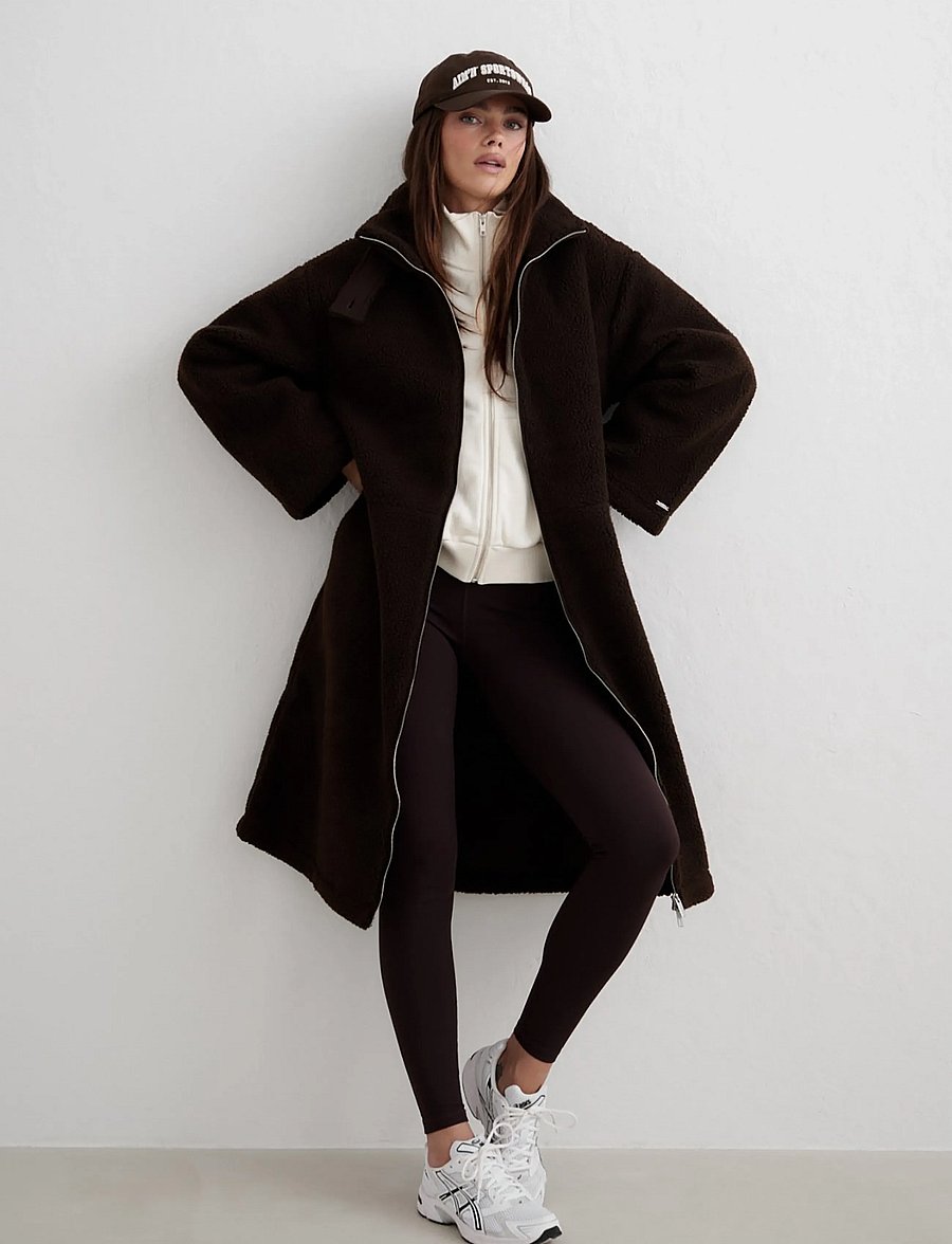 aim´n - Pile Coat - outdoor jackets - chocolate - 5