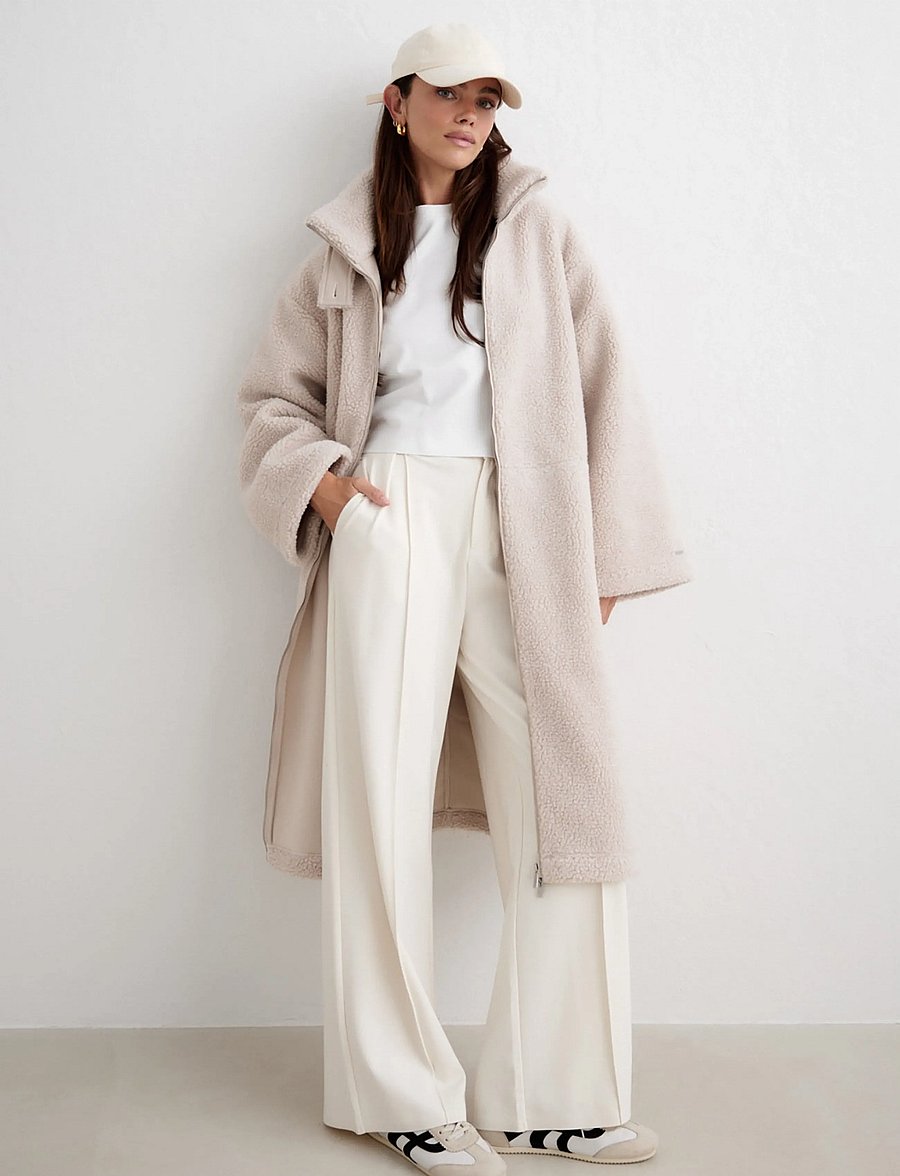 aim´n - Pile Coat - lauko striukės - sand - 5