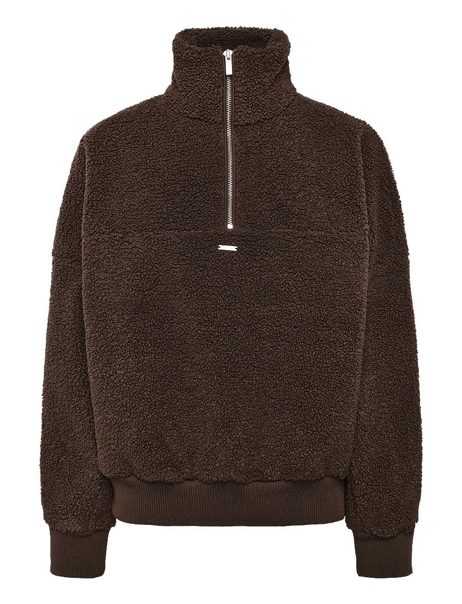 aim´n - Pile Half Zip - chocolate - 1