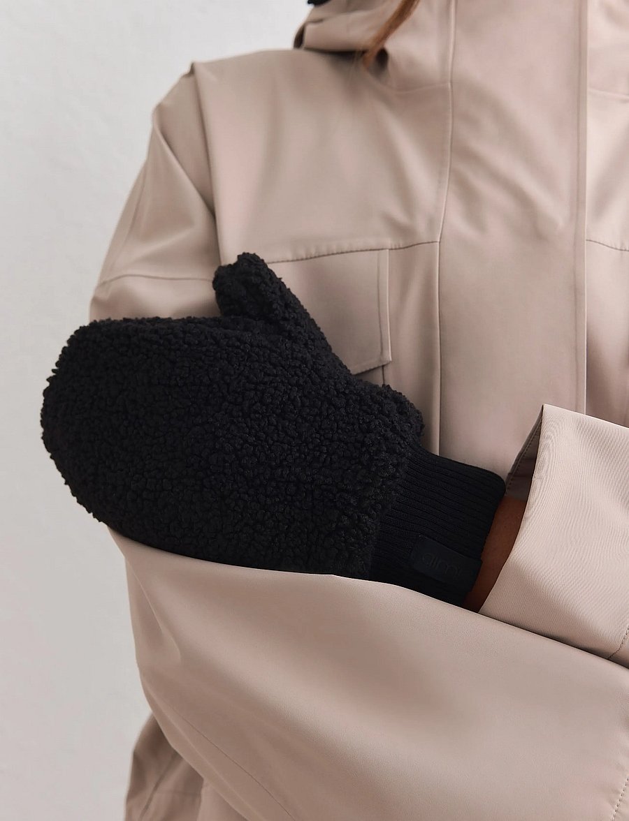 aim´n - Pile Mittens - thumb gloves - black - 0