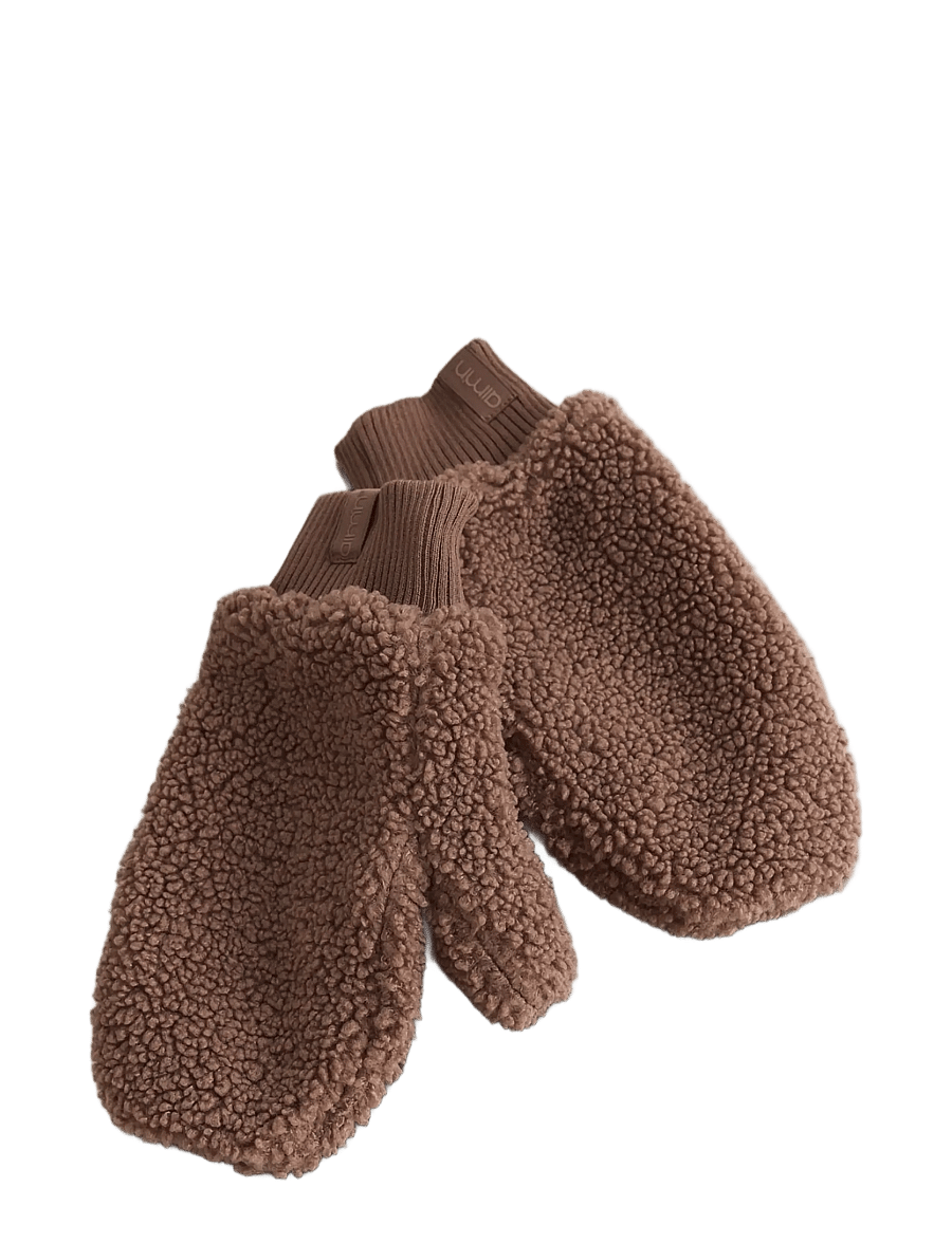 aim´n - Pile Mittens - tumvantar - hazelnut - 0