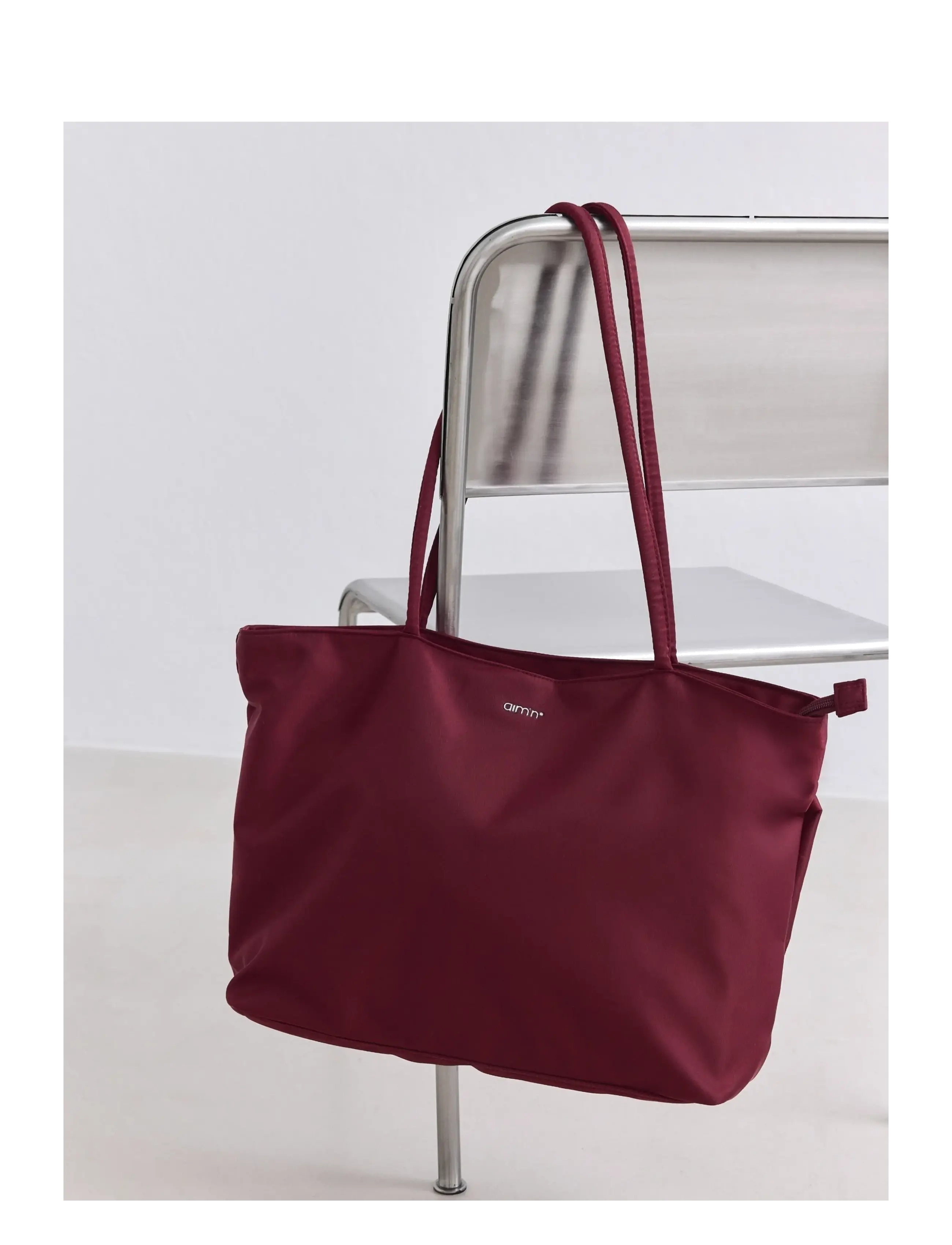aim´n Nylon Tote Bag - Torby Tote - MERLOT / burgundy