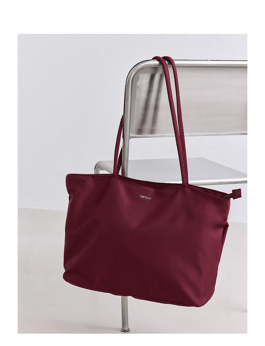 aim´n - Nylon Tote Bag - totes - merlot - 0