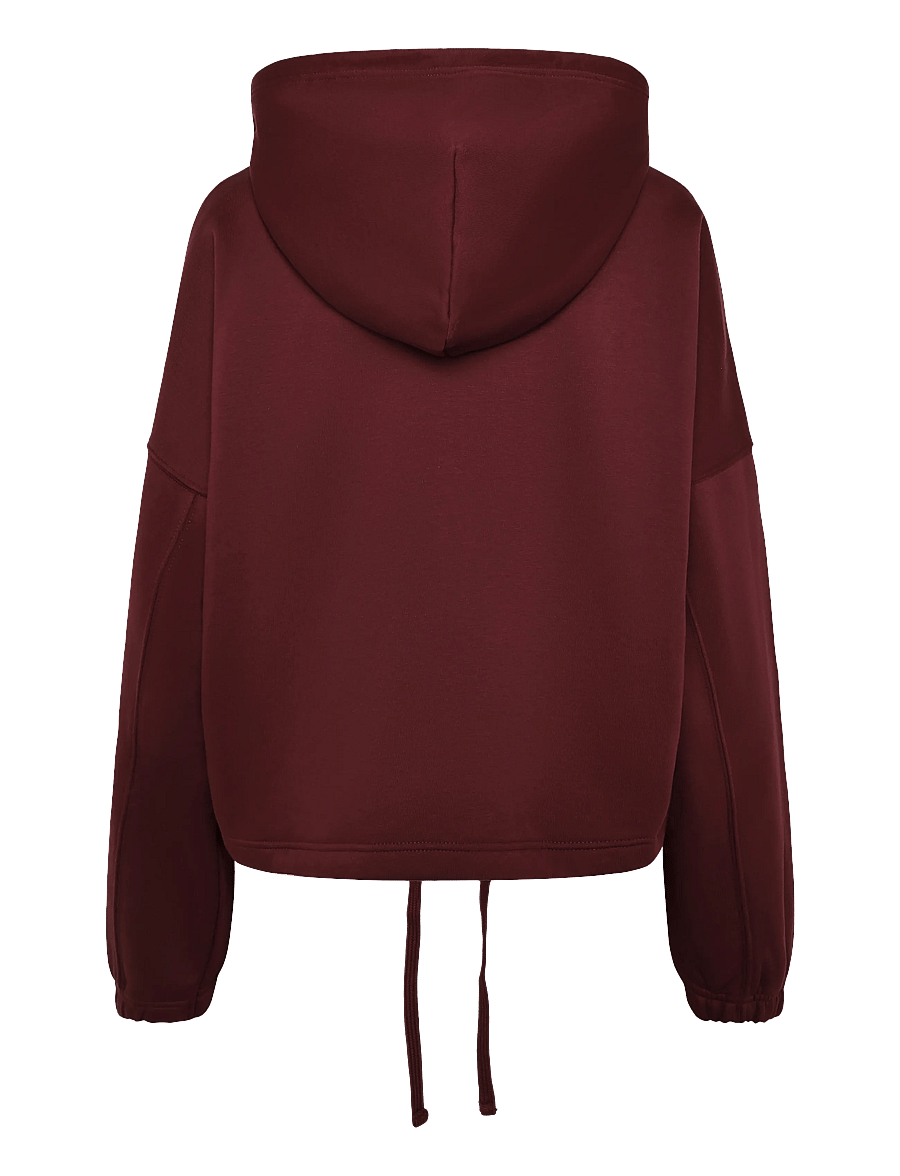 aim´n - Varsity Sweat Zip Hood - sweatshirts - merlot - 2