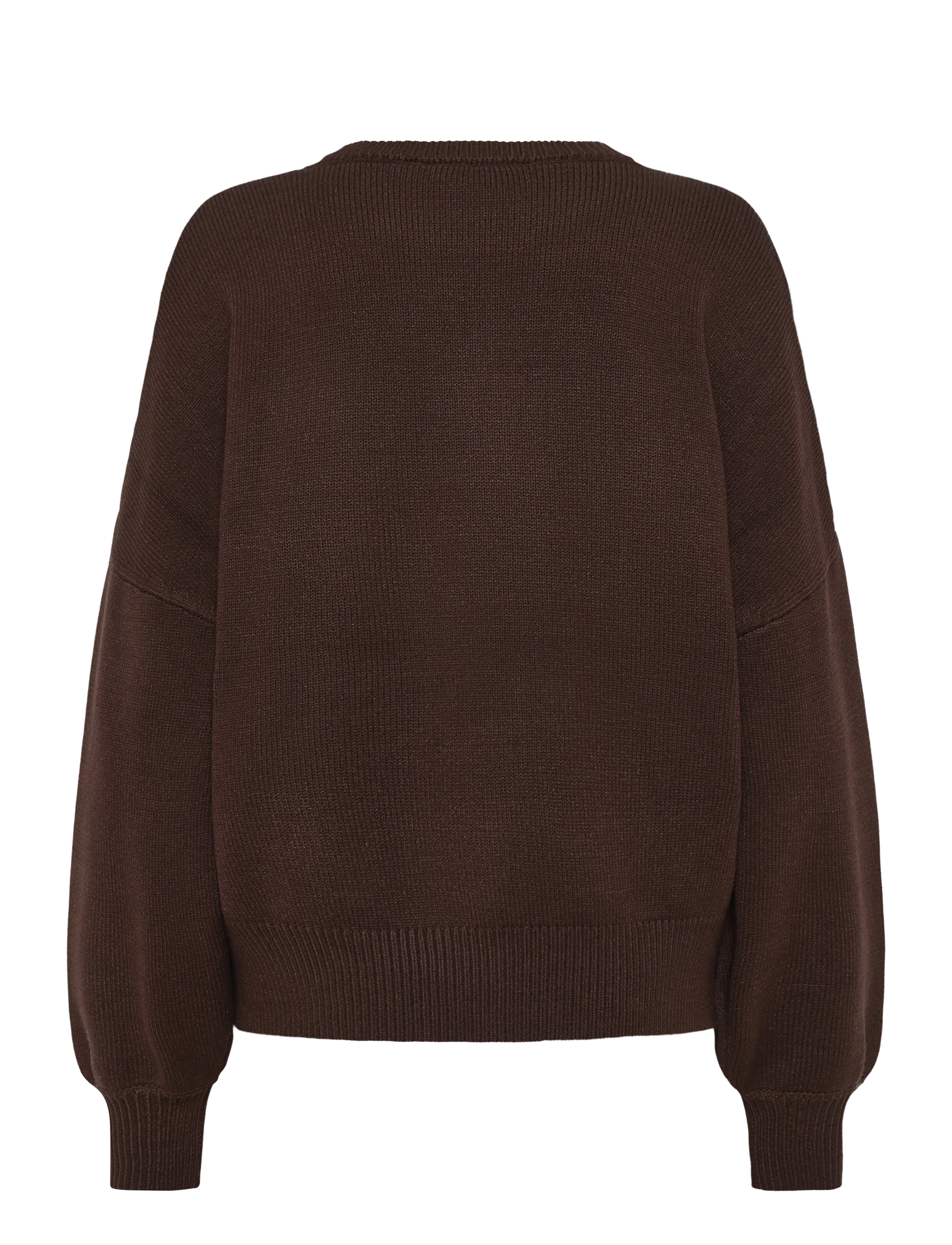 aim´n - Athletic Knit Sweatshirt - sweatshirts - chocolate - 2