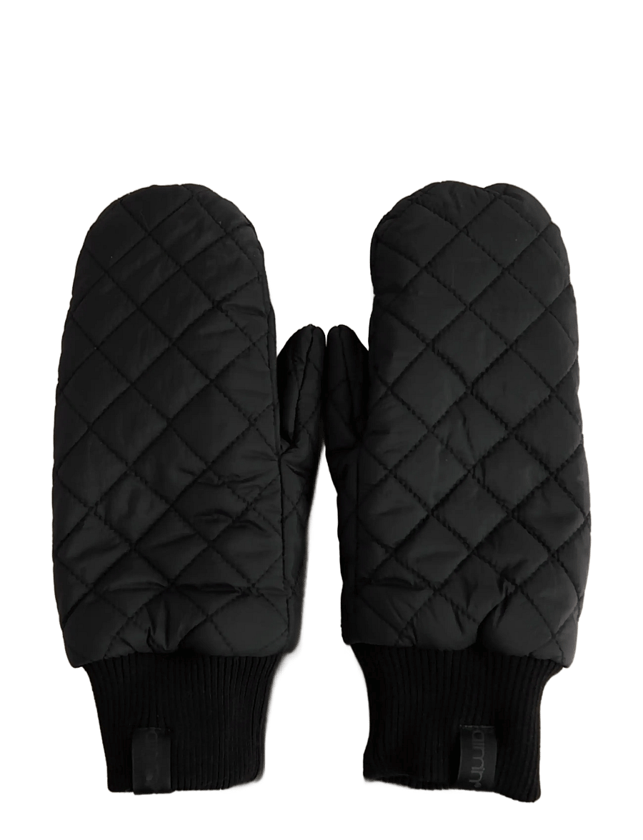 aim´n - Quilted Mittens - tumvantar - black - 0