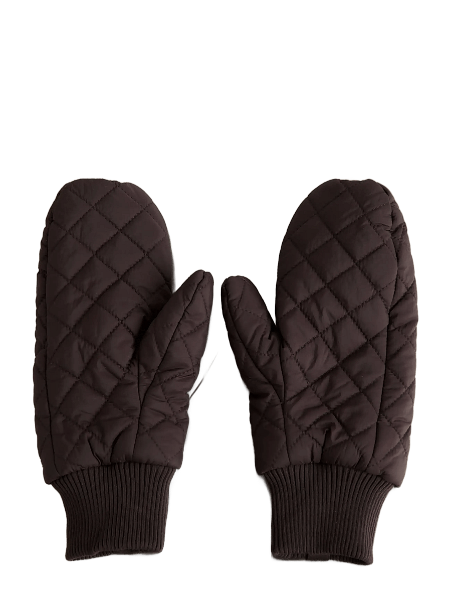 aim´n - Quilted Mittens - tumvantar - chocolate - 1