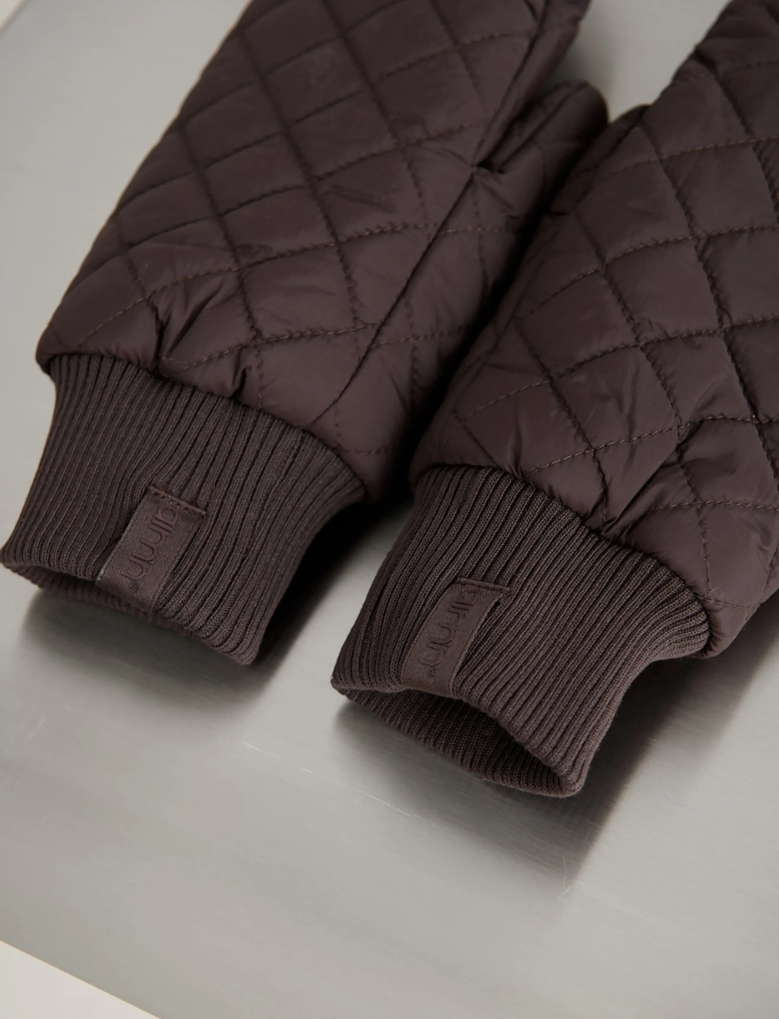 aim´n - Quilted Mittens - tumvantar - chocolate - 2