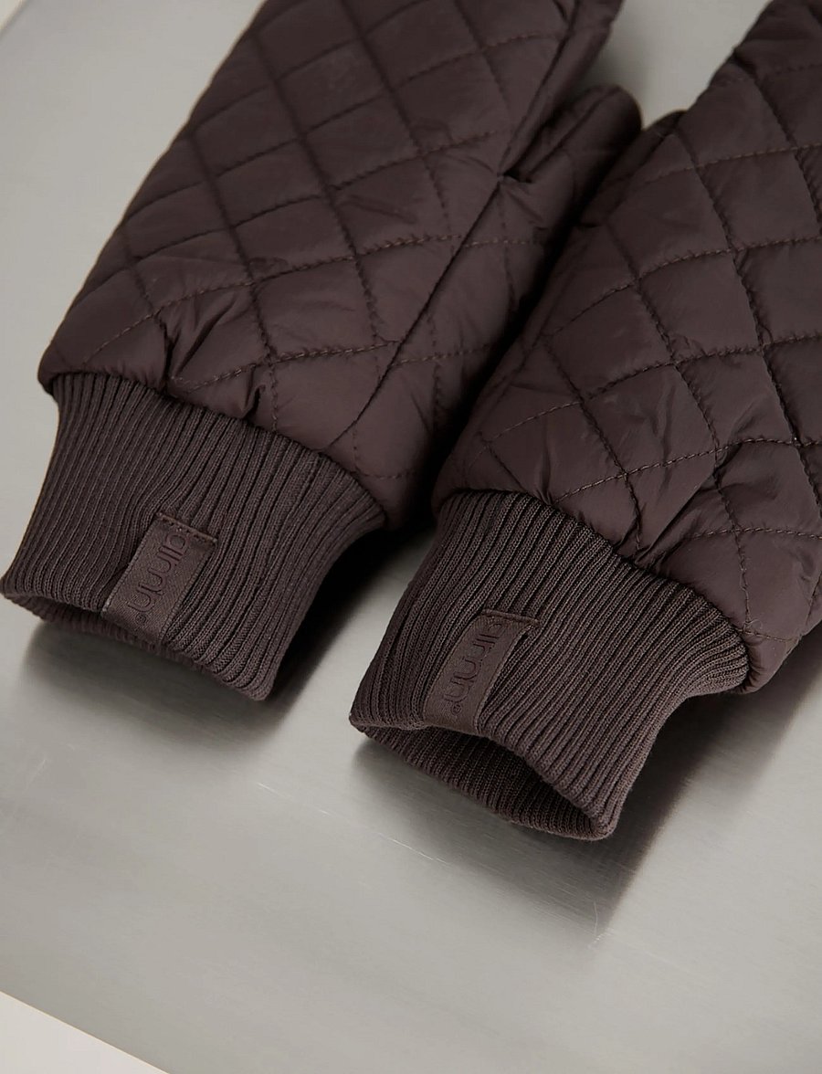 aim´n - Quilted Mittens - tumvantar - chocolate - 2