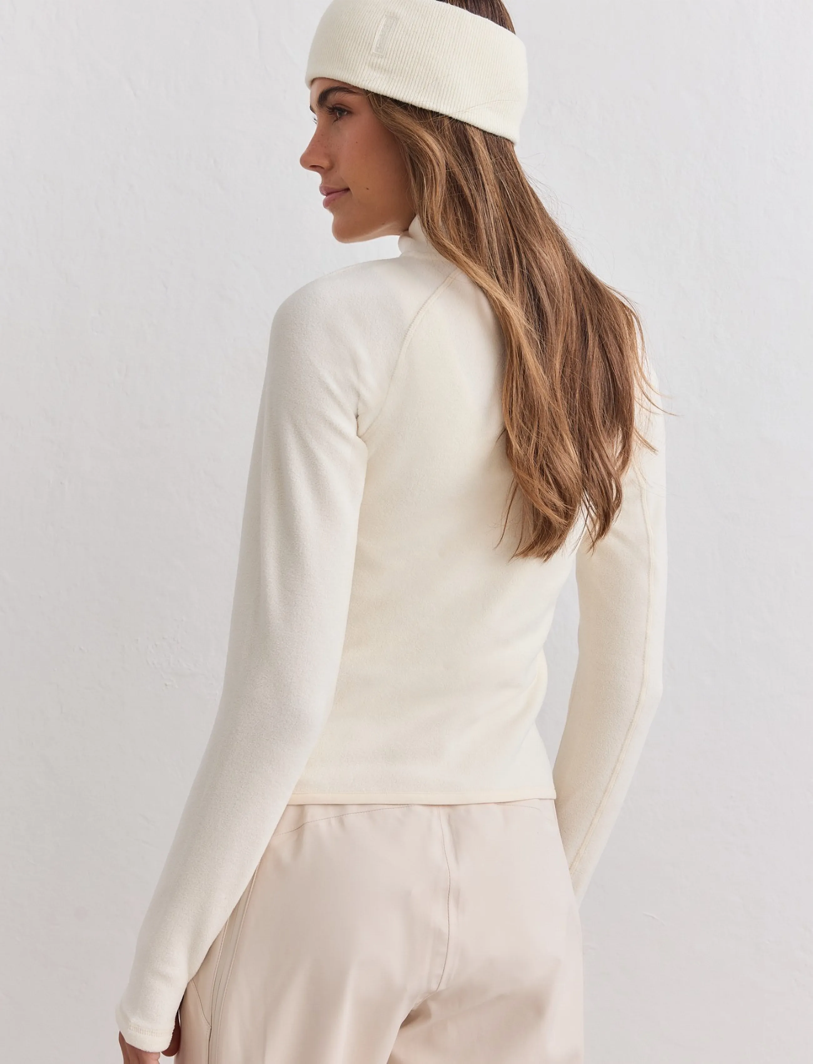 aim´n - Stretch Fleece Zip Jacket - herbstersparnisse - cream - 3