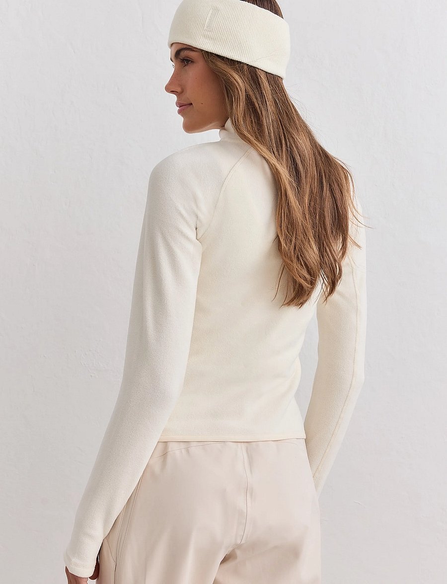 aim´n - Stretch Fleece Zip Jacket - outdoor jacken - cream - 3