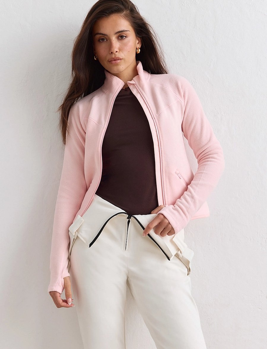 aim´n - Stretch Fleece Zip Jacket - oberteile - pink frost - 0