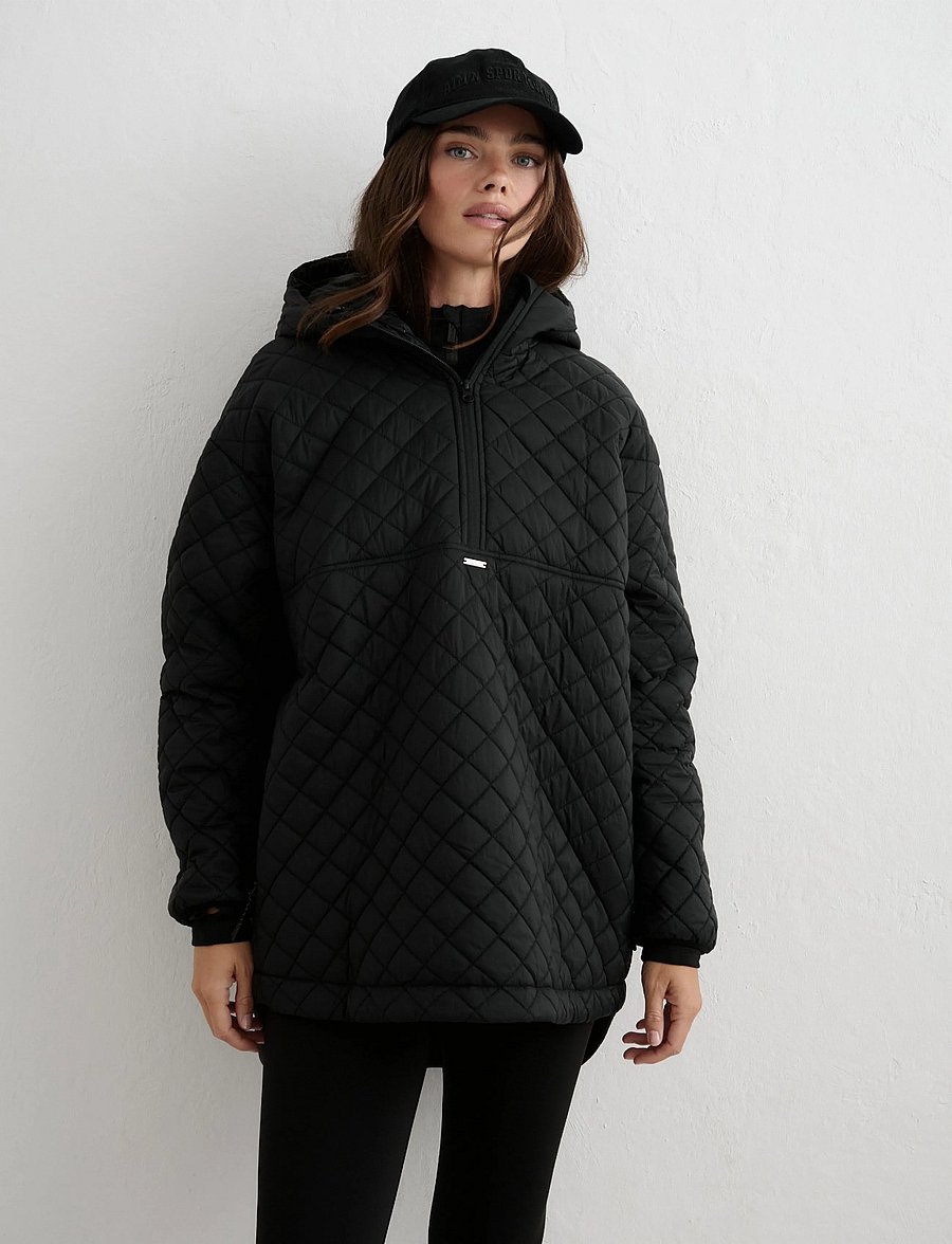 aim´n - Quilted Anorak - anoraks - black - 5
