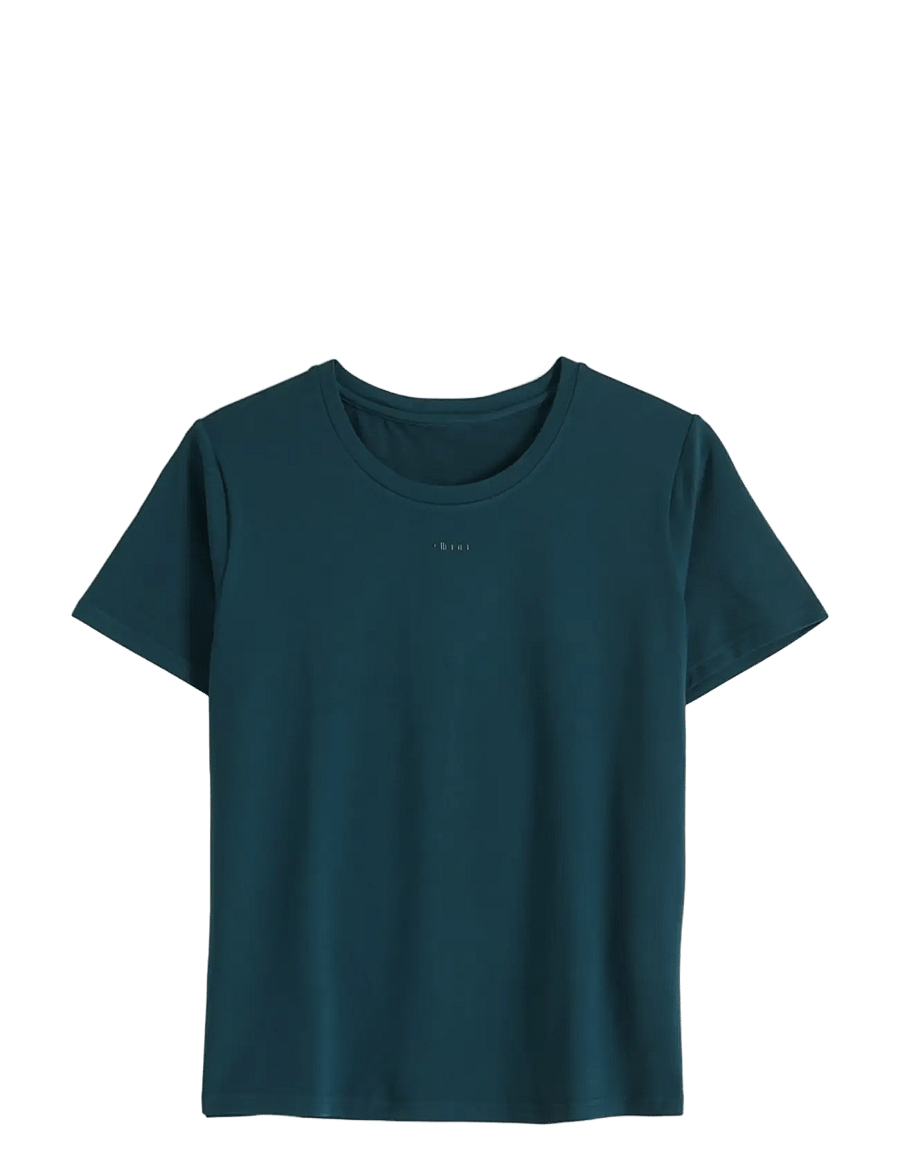 aim´n - Soft Basic Round-Neck Short Sleeve - t-shirts - lagoon - 1