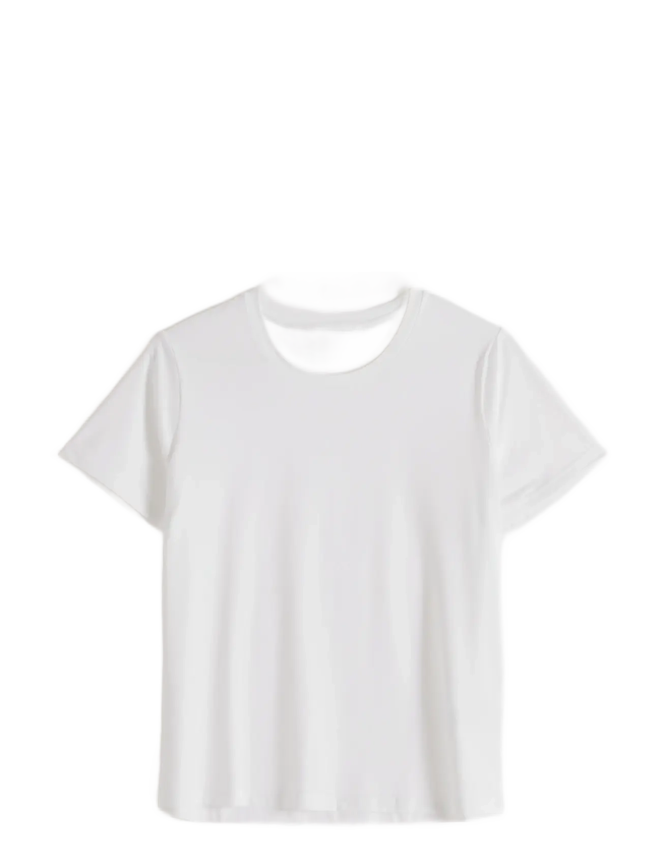 aim ́n Soft Basic Round-Neck Short Sleeve, Basic Kortærmet Rundhals T-Shirt, Hvid, Str: M