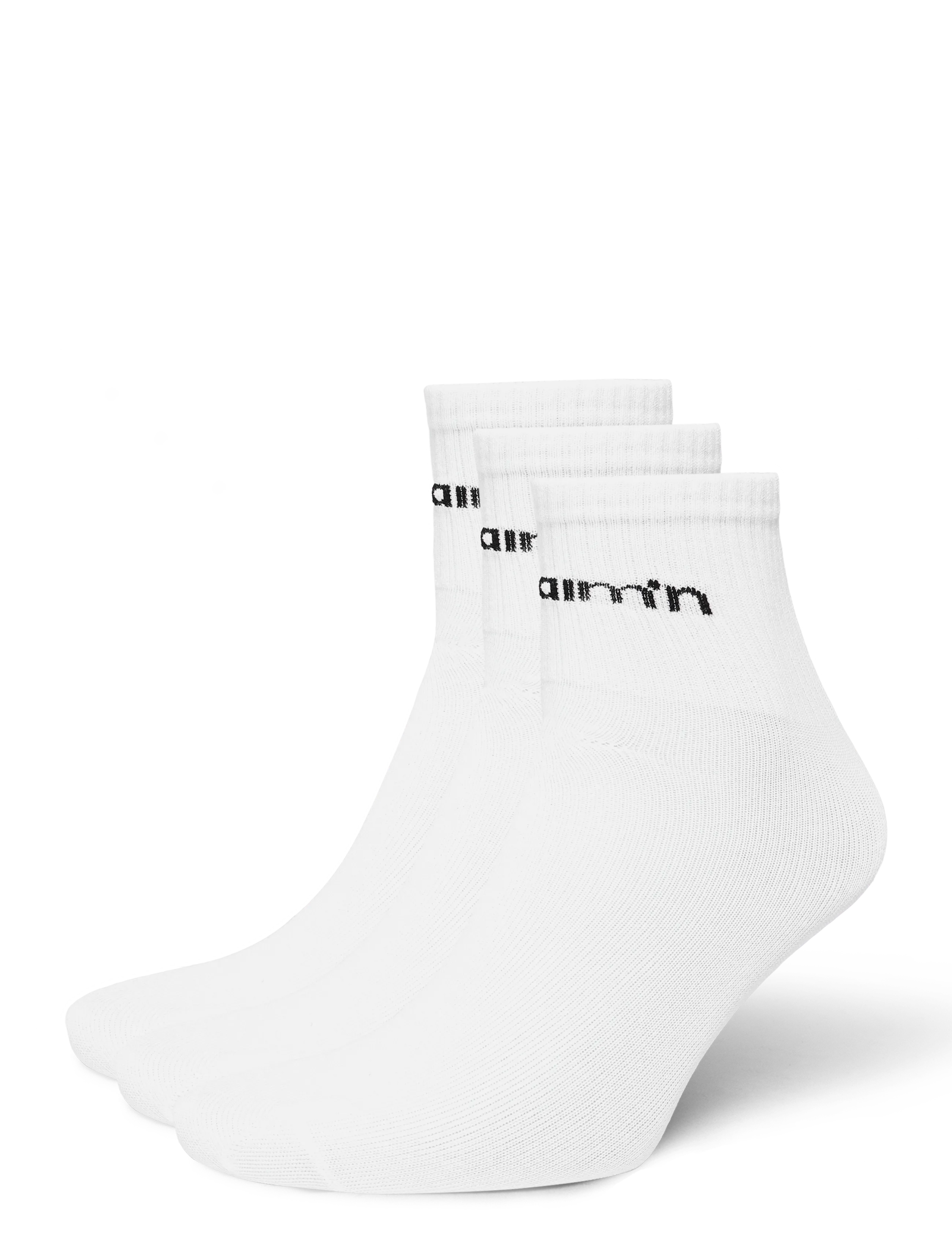 aim´n Aim'n Logo Ankle Socks 3-pack - New arrivals - WHITE / white
